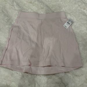Baby pink mini skirt